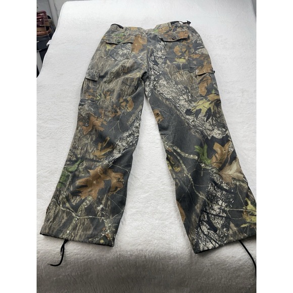 Jerzees Outdoors Pants Mens XL Brown Camo Mossy Oak Break Up Cargo Hunting - Picture 16 of 16